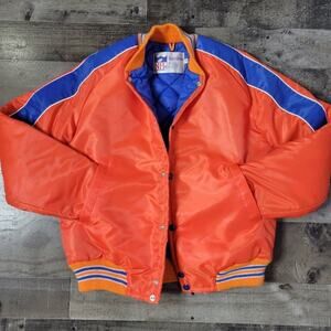 Vintage Orange NFL Denver Broncos Stahl-Urban Jacket, Youth size 18